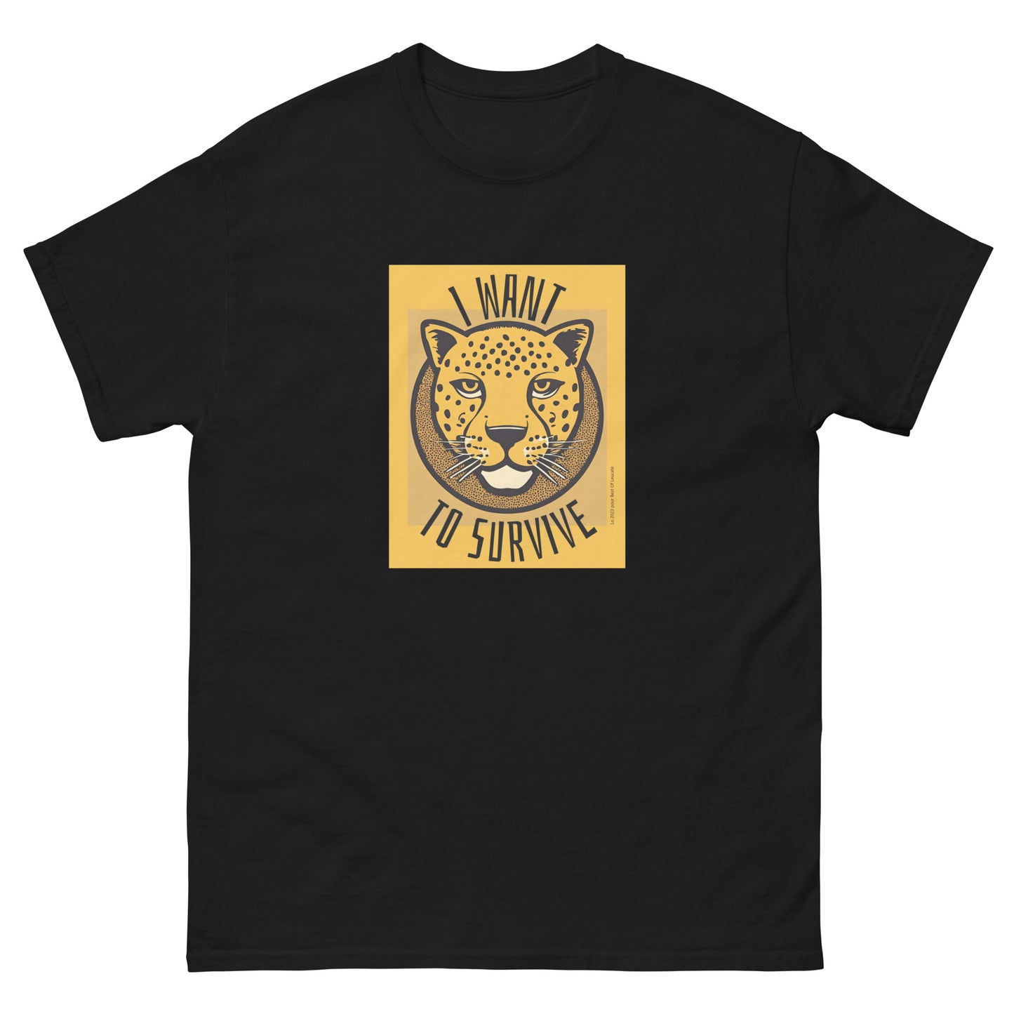 T-shirt classique homme leopard