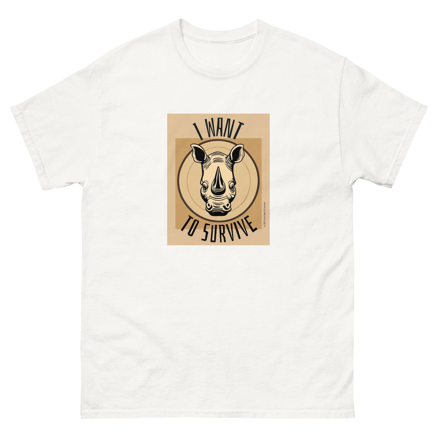 T-shirt classique homme rhino