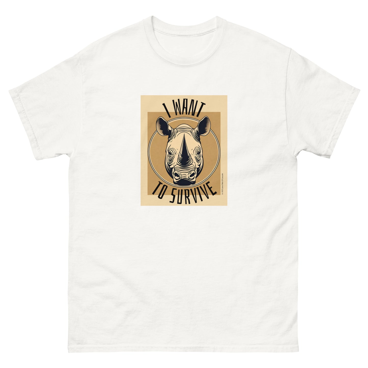 T-shirt classique homme rhino