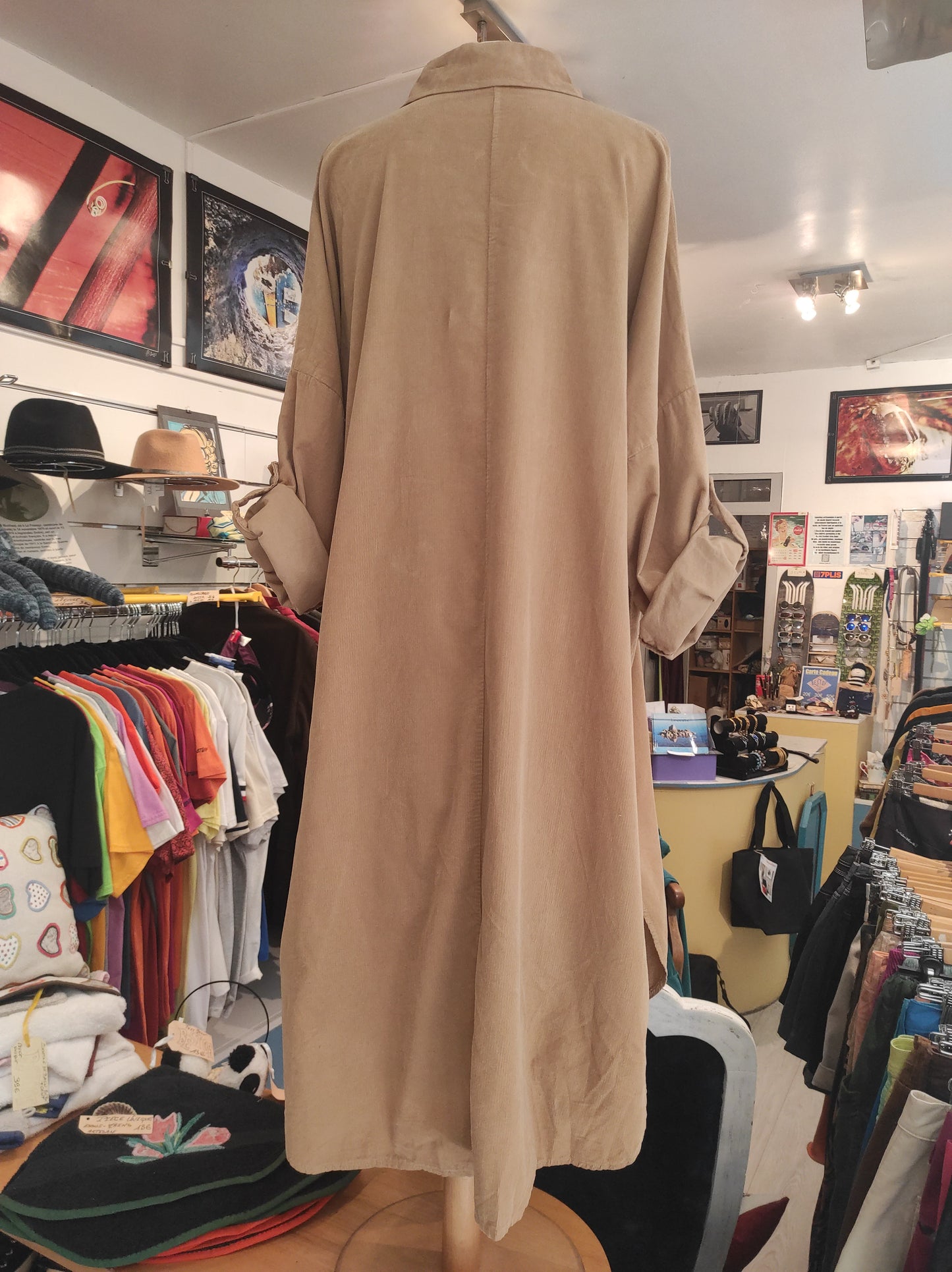 Robe velours oversize